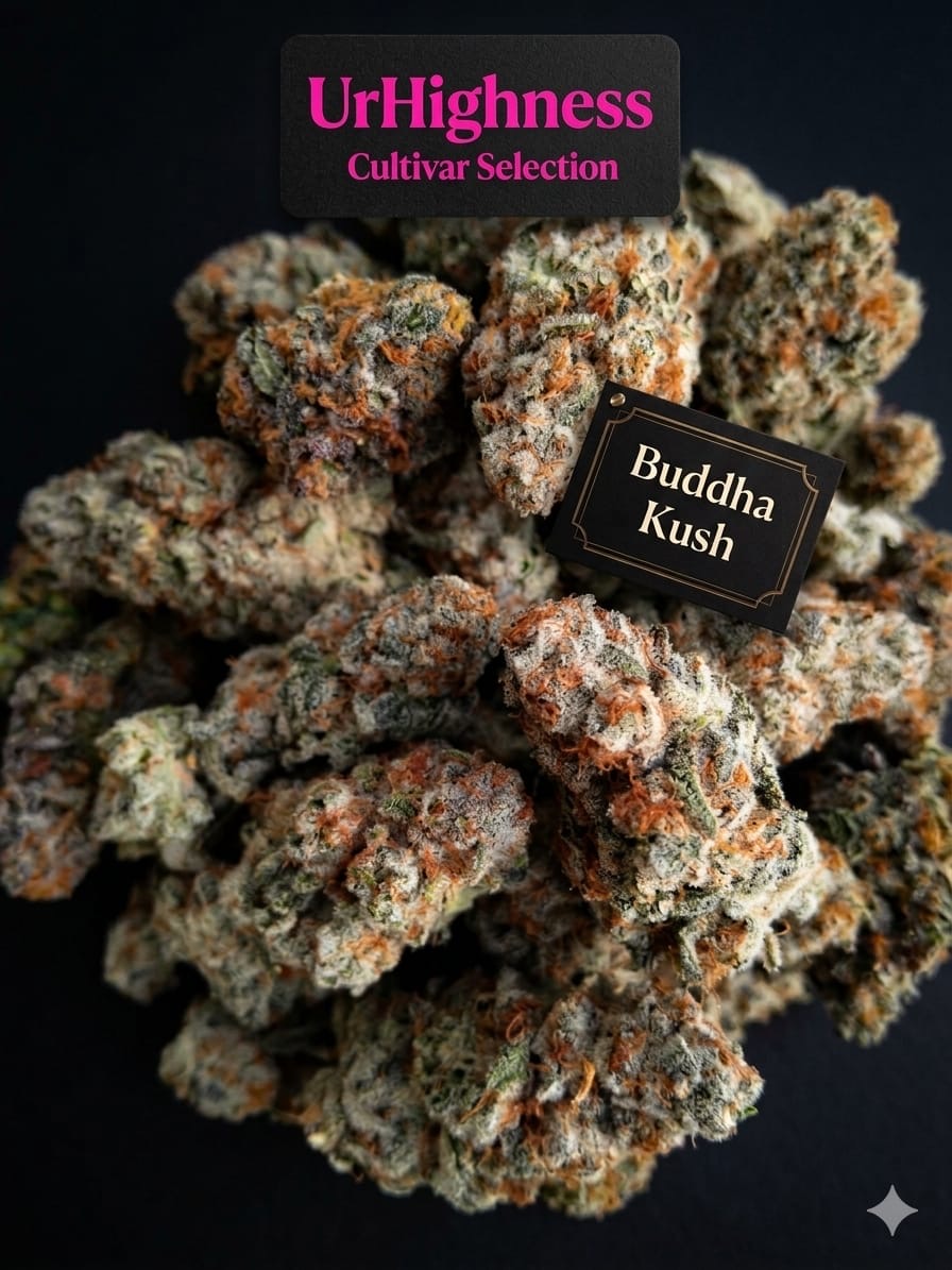 UrHighness Buddha Kush premium cannabis buds